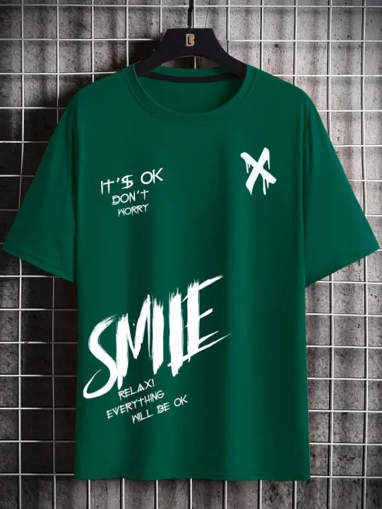 Smile X printed T shirts For Men/boys Summer Collection High Quality by zayrox fiterz