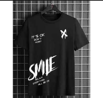 Smile Print T-Shirt for Men & Boys