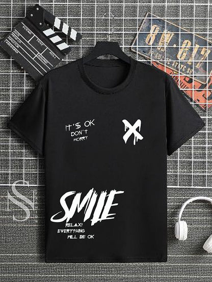 Smile Print T-Shirt for Men & Boys