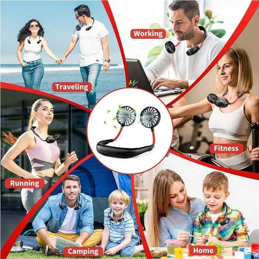 Portable USB Neck Fan – Handsfree