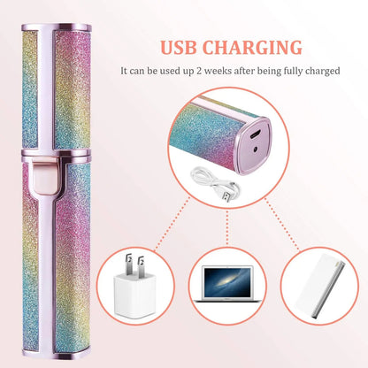 2-in-1 Rechargeable Electric Eyebrow & Facial Hair Remover for Women | USB Portable Painless Trimmer