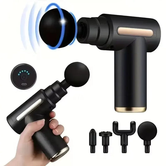 Deep Tissue Massage Gun – 4 Heads