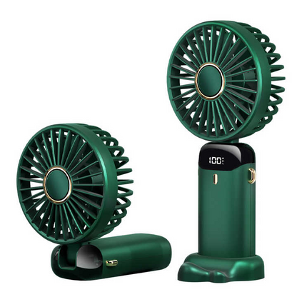 Rechargeable USB Neck Fan with Phone Stand